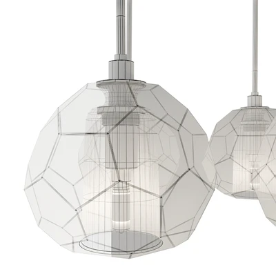 RH modern boule de cristal chandelier — Ver 2