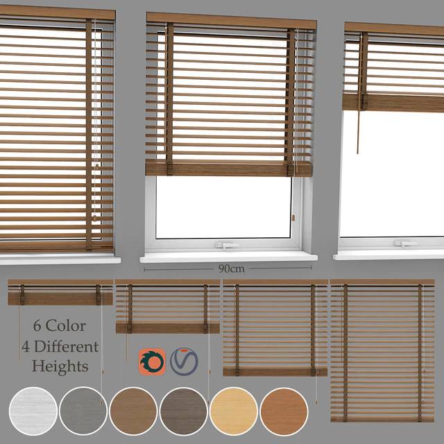 Wood Blinds Venetian 3 (90cm) — Descargar