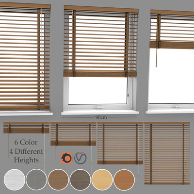 Wood Blinds Venetian 3 (90cm) — Ver 1