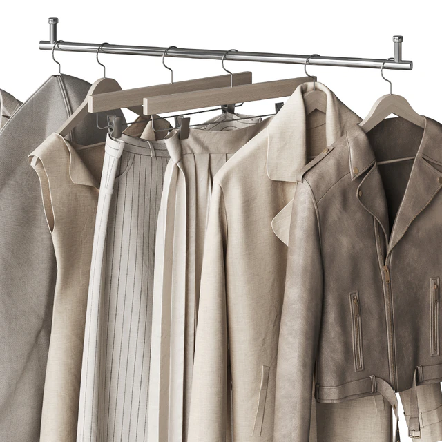 A set of clothes and accessories to fill a wardrobe or store and showroom — Descargar