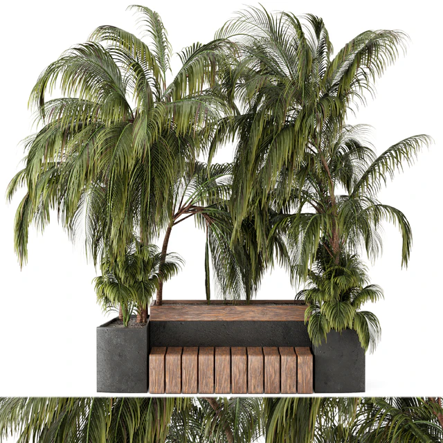Outdoor Garden set bush and Tree - Garden Set 76 — Скачать