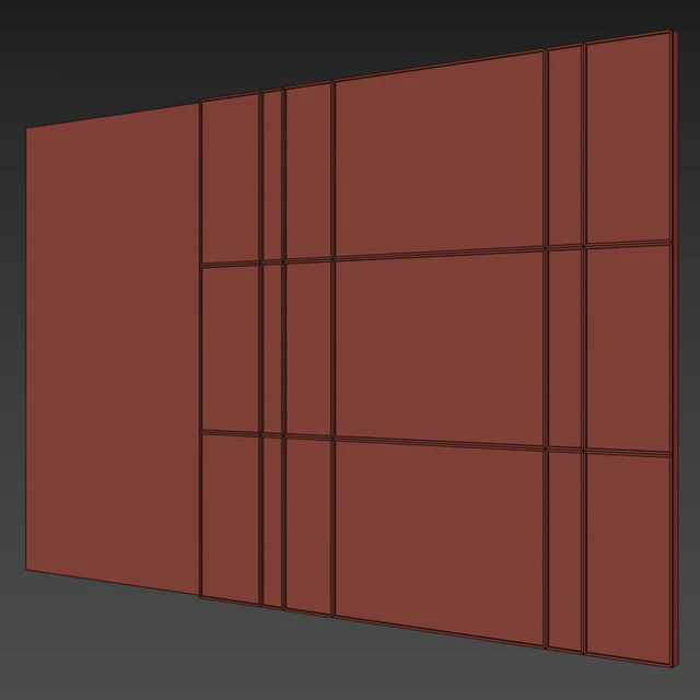 Headboard 3d Wall Panel 09 — Descargar
