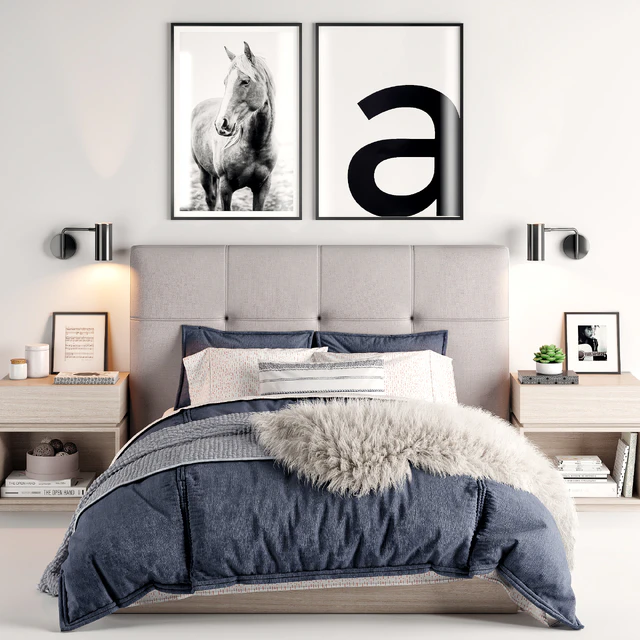 RH Logan platform bed — Скачать