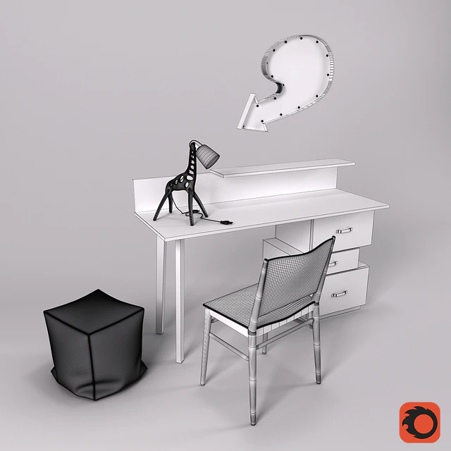 Writing desk and decor — Descargar