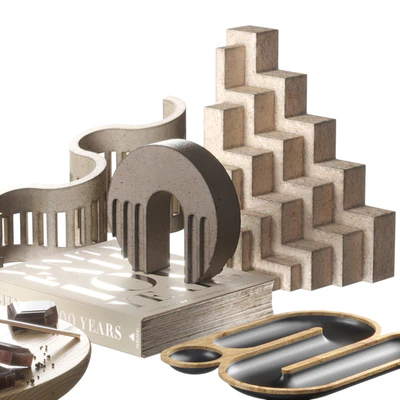 Decorative set 015 geometric shapes with coffee — Вид 4