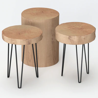 Coffee tables made of stumps — Ver 1