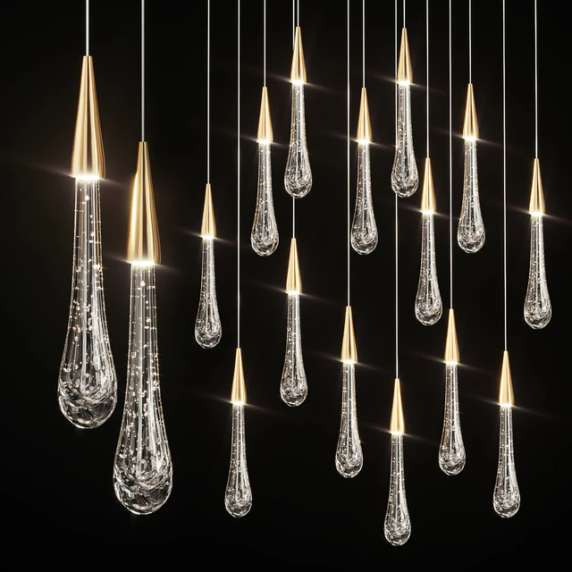 Drop Shaped Pendant Lamp Fial Light — Скачать