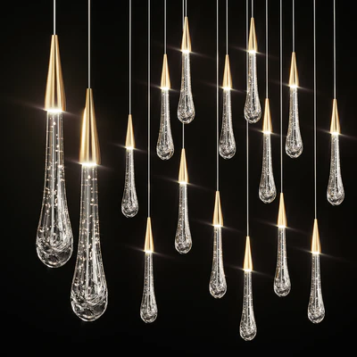 Drop Shaped Pendant Lamp Fial Light — Вид 1