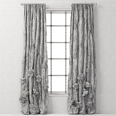 RH/ WASHED APPLIQUED FLEUR DRAPERY — Вид 2