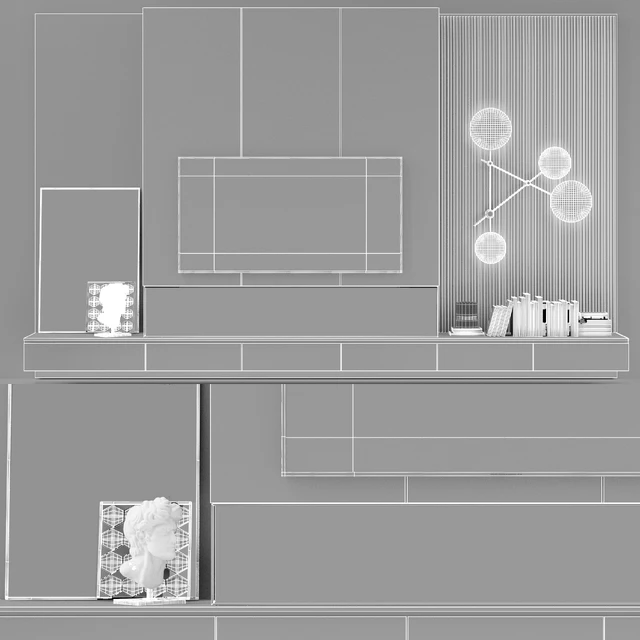 TV wall modern 56 — Скачать