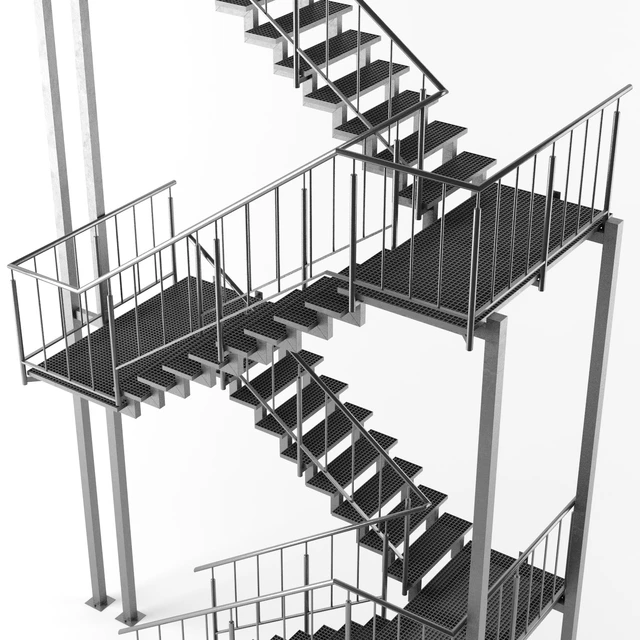 Metal outdoor stair — Descargar