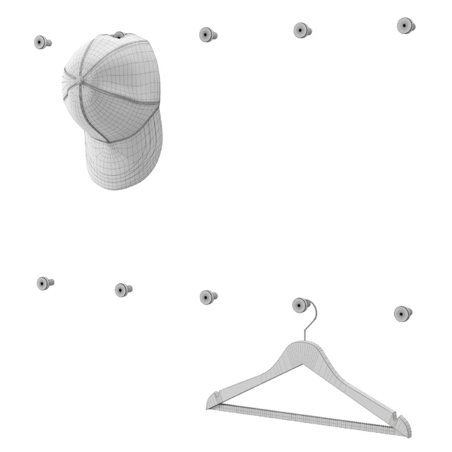 Outerwear and cap on hooks Set 01 — Descargar