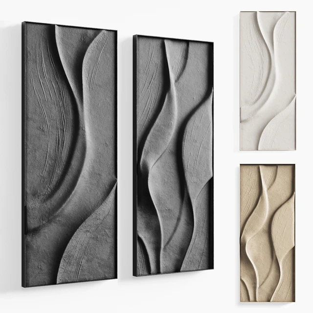 Folded wall art set 02 in three colors — Descargar