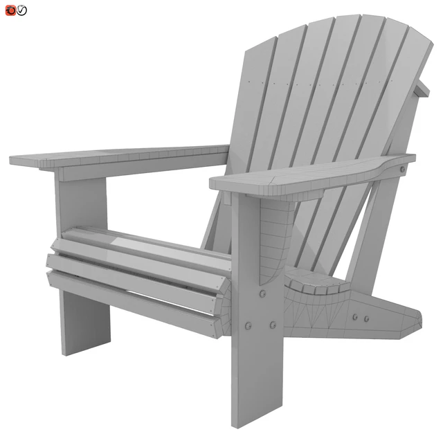 Wooden garden chair 04 — Descargar