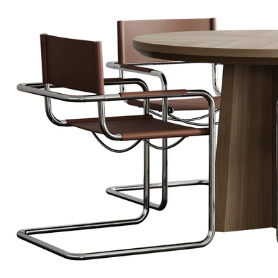 Стол CROSS ROUND by bino home со стульями MOMO HOME Store — Вид 4