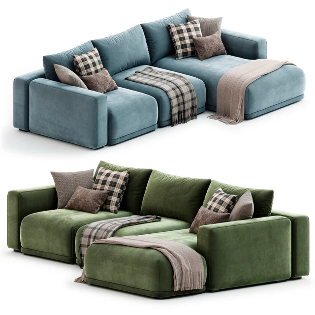Frances Three Seater Corner Sofa — Скачать