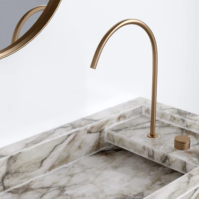Bathroom furniture marble sink — Ver 2