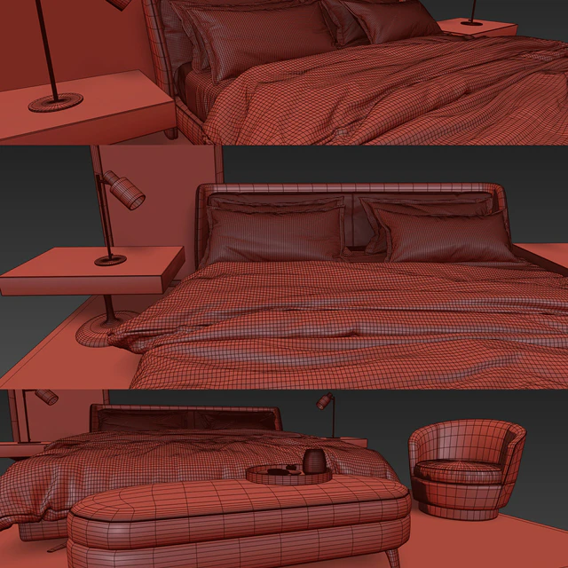 Spencer Bed - Minotti — Descargar