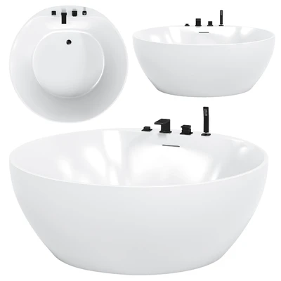 Acrylic bathtub ABBER AB9280 — View 1