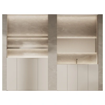 Bathroom furniture with hidden lighting — Ver 5