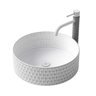 Раковина REA Cristal black со смесителем Gusto One — Вид 2