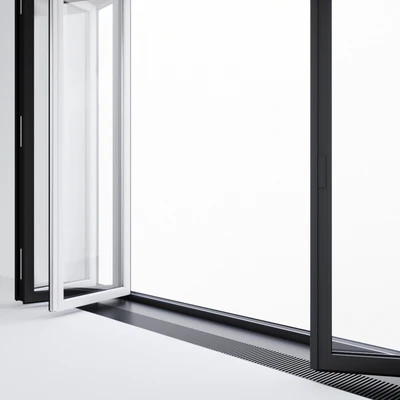 Sliding aluminum window accordion (door) — Ver 2