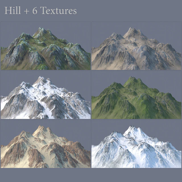 Hill (6 Textures) — Descargar