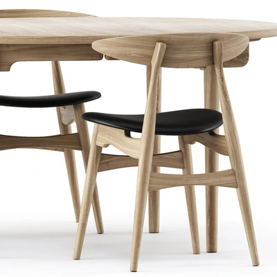 CH337 TABLE and CH33P CH33T CHAIR by Carl Hansen & Son — Вид 2