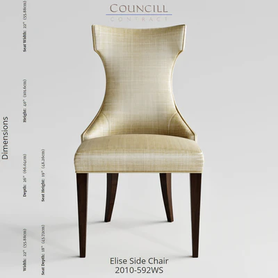 Councill Furniture Elise Side Chair — Вид 1