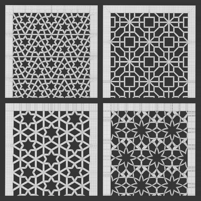 Set of decorative panels 15 — Descargar