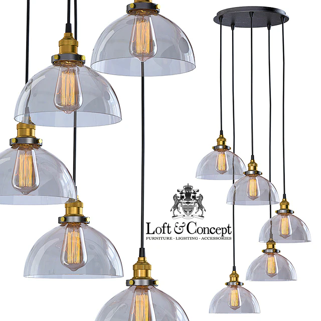 Suspension Loft Clear Glass SemiSphere Cloche 5 — Descargar