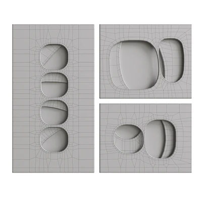 3DArt Relief3 in the style of spacialism — Ver 3