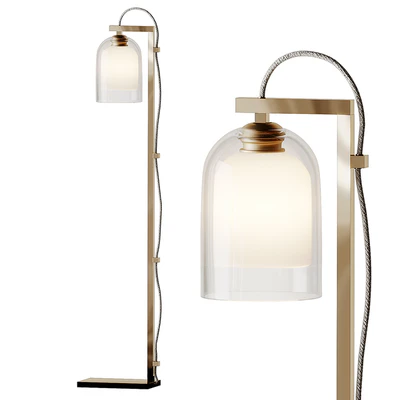 Articolo - LUMI Floor Lamps - Brass - Gray and Gray — Ver 1