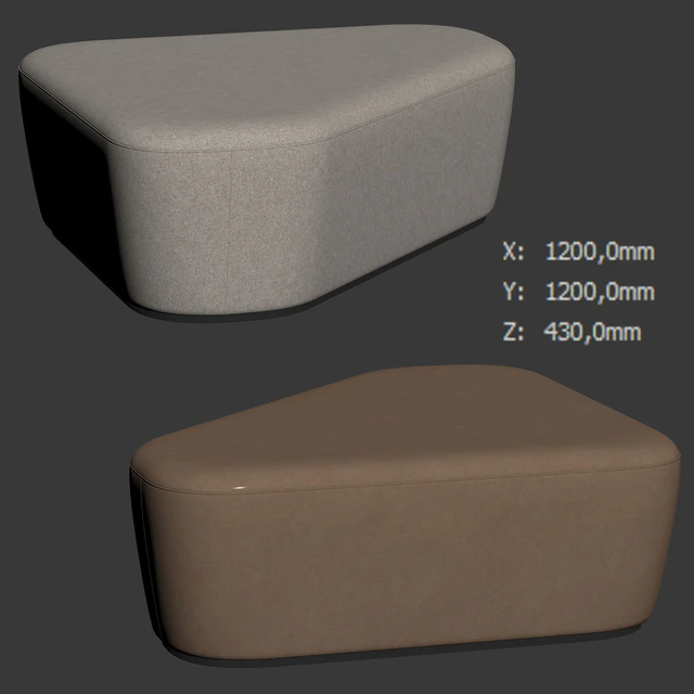 Triangular pouf Radar by Frezza — Descargar