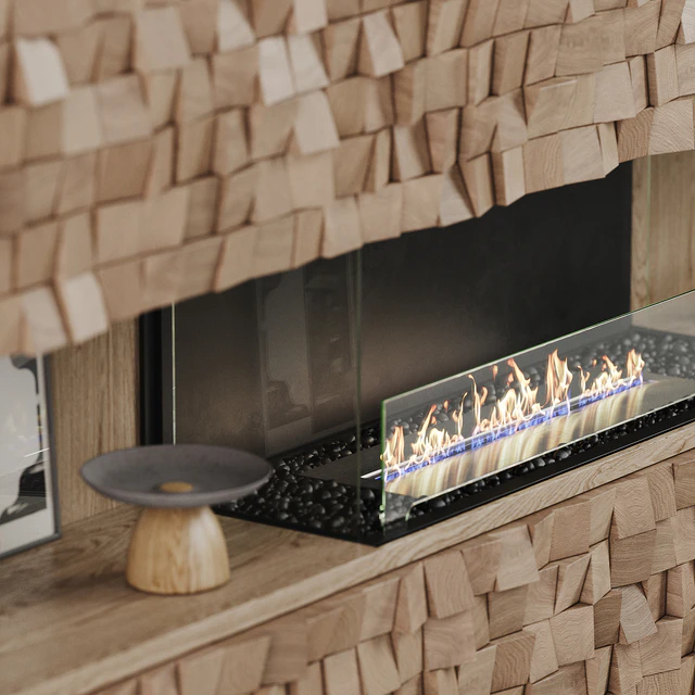 Decorative wall with EcoSmart Fire 2 fireplace — Descargar