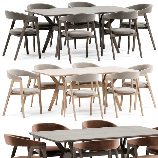 Trevor Chair, Vebstr Table By Divanru — Скачать