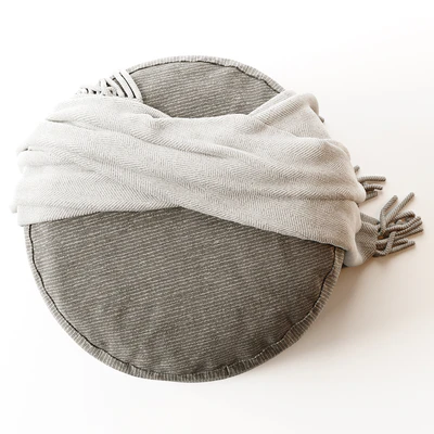 ANYWHERE IVORY POUF — Ver 2