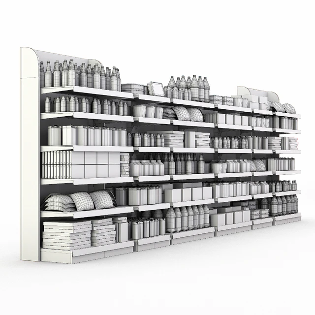 Racks for the store with filling. — Descargar