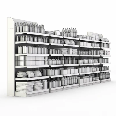 Racks for the store with filling. — Ver 2