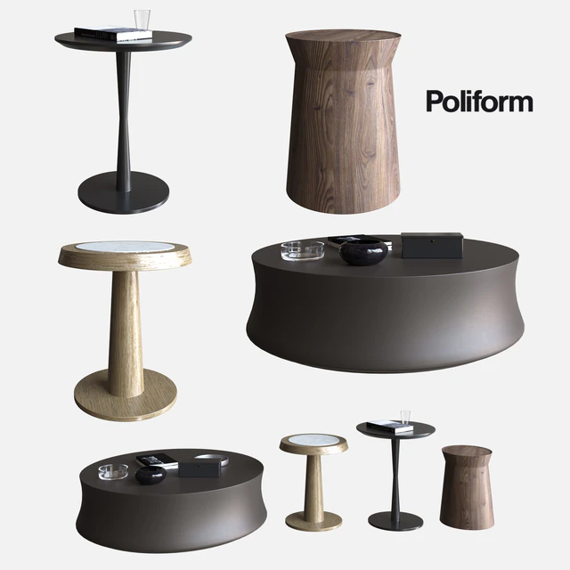 POLIFORM COFFEE TABLES DAMA & SOORI & FLUTE & ANNA — Descargar