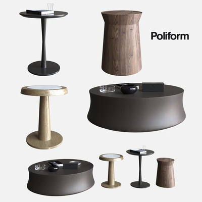POLIFORM COFFEE TABLES DAMA & SOORI & FLUTE & ANNA — Ver 1