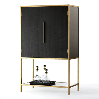 Crate and Barrel Oxford Bar Cabinet — Вид 1