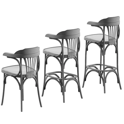 A set of Viennese chairs for a cafe, restaurant. 3 models — Ver 4