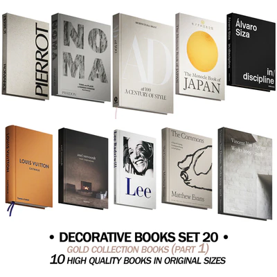 211 decorative books set 20 gold collection PART 1 — Ver 1