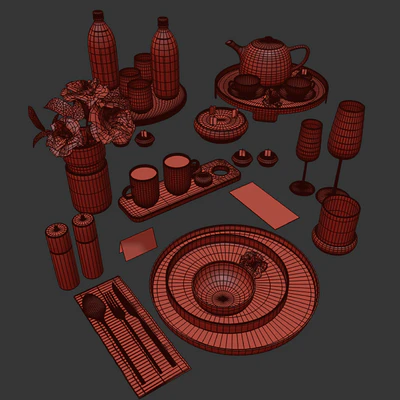 Tableware MA set 33 — Ver 3