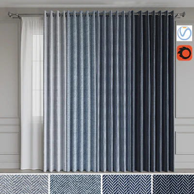 A set of curtains 17 on the rings. Blue gamma — Ver 1