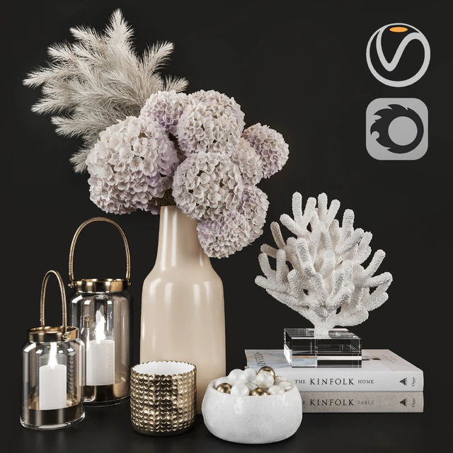 Decoration Set 07 Dry Flower and Coral — Скачать
