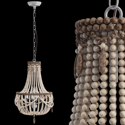 Boho Rustic Bead Chandelier — Ver 5