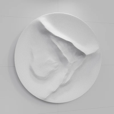Round Wall panel FROM A MOUNTAIN STREAM — Ver 2