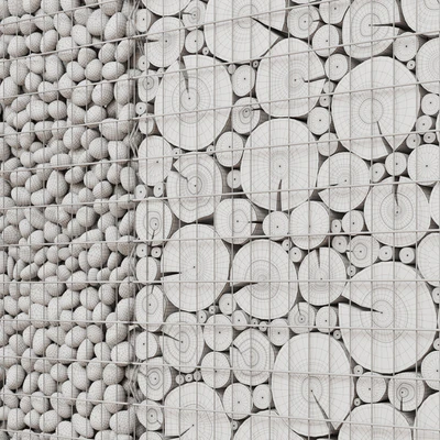 Wooden gabion — Вид 2